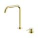Nero Mecca Hob Bath/Kitchen Mixer Set Edge Spout - Brushed Gold