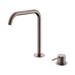 Nero Mecca Hob Bath/Kitchen Mixer Set Edge Spout - Brushed Bronze