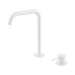 Nero Mecca Hob Bath/Kitchen Mixer Set Edge Spout - Matte White