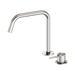 Nero Mecca Hob Bath/Kitchen Mixer Set Edge Spout II - Brushed Nickel