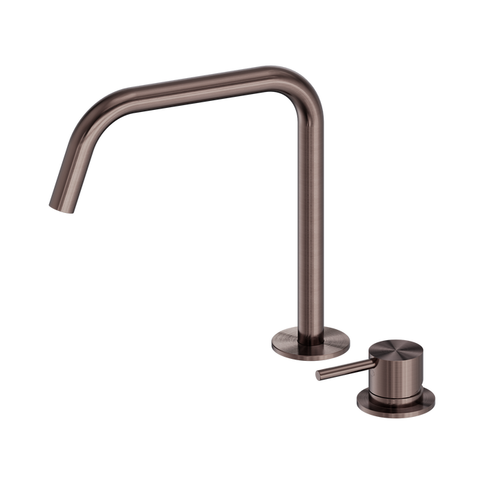 Nero Mecca Hob Bath/Kitchen Mixer Set Edge Spout II - Brushed Bronze