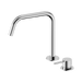 Nero Mecca Hob Bath/Kitchen Mixer Set Edge Spout II - Chrome