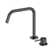 Nero Mecca Hob Bath/Kitchen Mixer Set Edge Spout II - Gun Metal