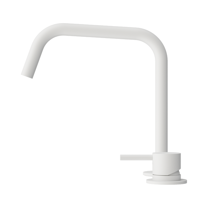 Nero NR221901mMW Mecca Hob Bath Kitchen Mixer Set Edge Spout II Matte White image 2 | SKU: NR221901MMW