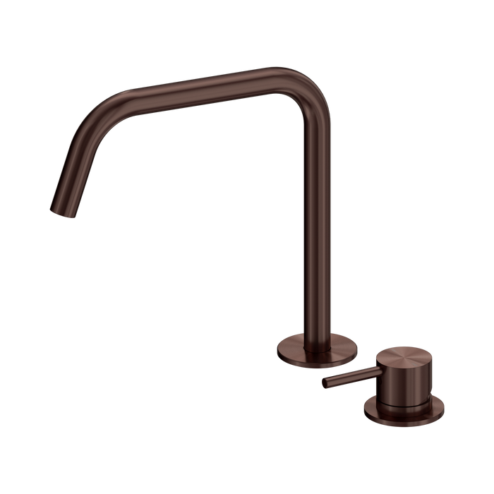 Nero Mecca Hob Bath/Kitchen Mixer Set Edge Spout II - Rome Bronze