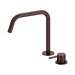 Nero Mecca Hob Bath/Kitchen Mixer Set Edge Spout II - Rome Bronze