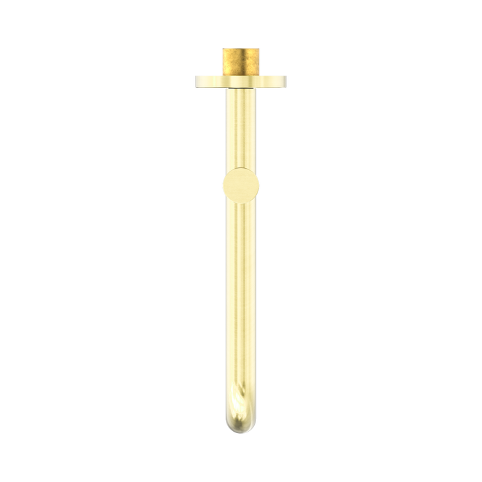 Nero NR221903GBG Mecca Wall Mounted Swivel Bath Spout Only 225mm Brushed Gold image 2 | SKU: NR221903GBG
