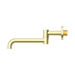 Nero NR221903GBG Mecca Wall Mounted Swivel Bath Spout Only 225mm Brushed Gold image 3 | SKU: NR221903GBG