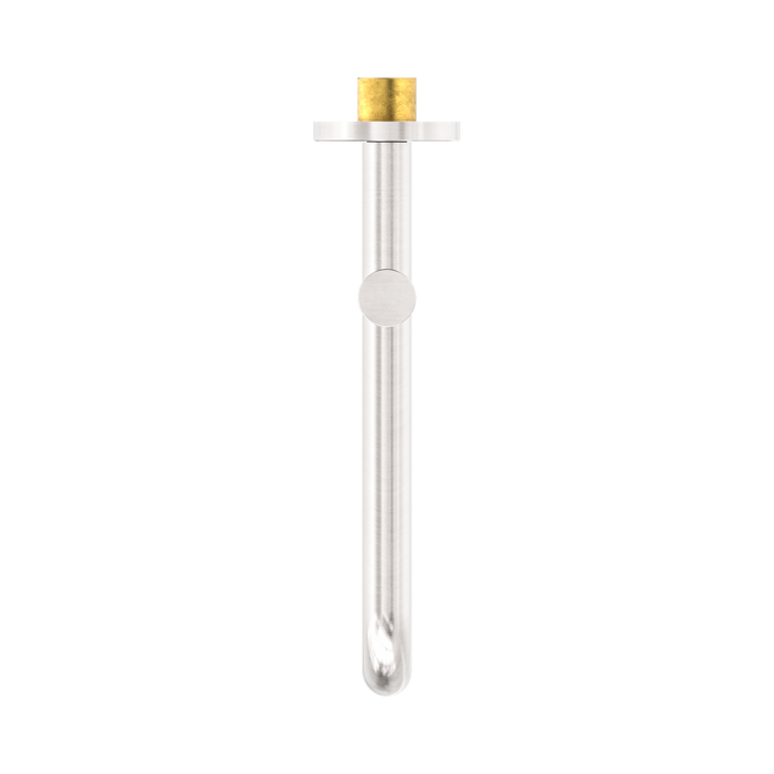 Nero NR221903GBN Mecca Wall Mounted Swivel Bath Spout Only 225mm Brushed Nickel image 2 | SKU: NR221903GBN