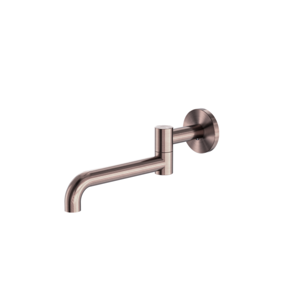 Nero Mecca Wall Mounted Swivel Basin/Bath Spout Only 225mm