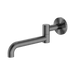Nero Mecca Wall Mounted Swivel Bath Spout Only 225mm - Gun Metal
