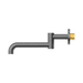 Nero NR221903GGM Mecca Wall Mounted Swivel Bath Spout Only 225mm Gun Metal image 3 | SKU: NR221903GGM