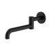 Nero Mecca Wall Mounted Swivel Bath Spout Only 225mm - Matte Black