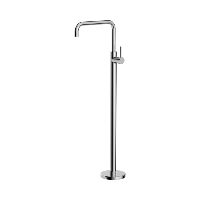 Nero Mecca Freestanding Bath Mixer Square Shape - Chrome