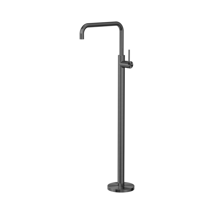 Nero Mecca Freestanding Bath Mixer Square Shape - Gun Metal