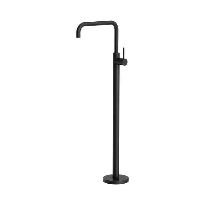 Nero Mecca Freestanding Bath Mixer Square Shape - Matte Black
