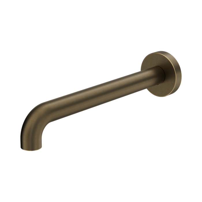 Nero Mecca Basin/Bath Spout Only 230mm II - Tumbled Antique Brass