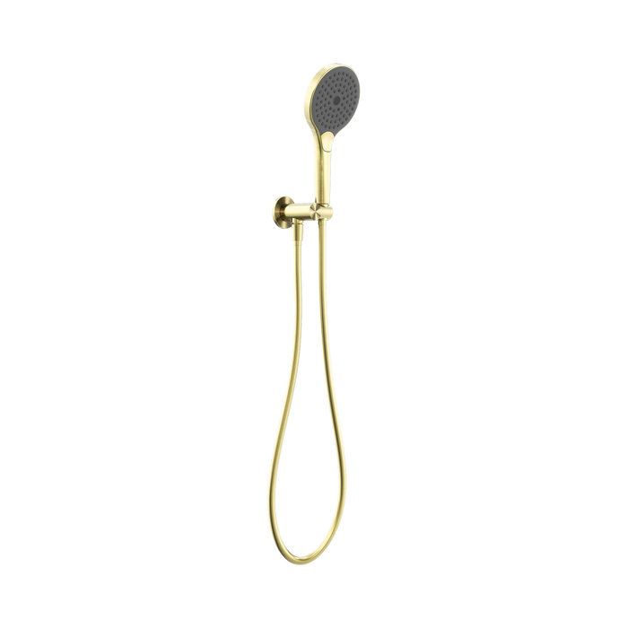 Nero Mecca Shower On Bracket With Air Shower II - Brushed Gold