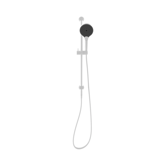 Nero NR221905GMW Mecca Shower Rail With Air Shower II Matte White image 2 | SKU: NR221905GMW