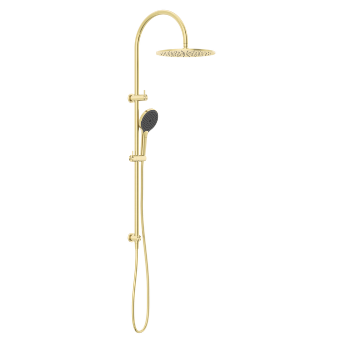 Nero Mecca Twin Shower With Air Shower II - Brushed Gold
