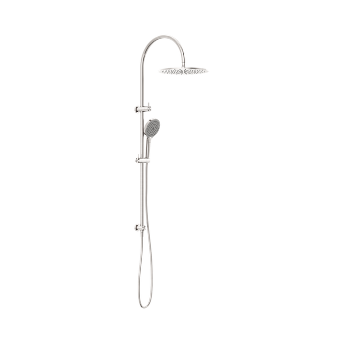 Nero Mecca Twin Shower With Air Shower II - Brushed Nickel