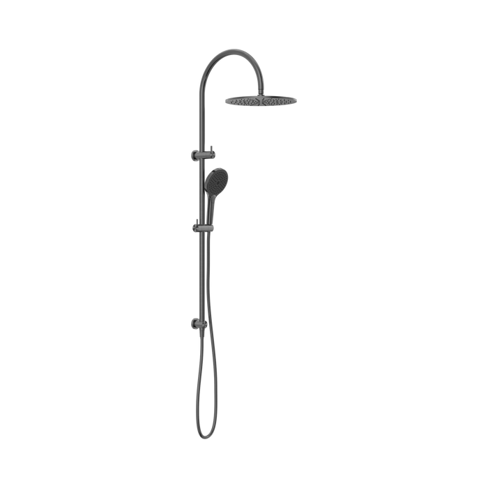 Nero Mecca Twin Shower With Air Shower II - Gun Metal