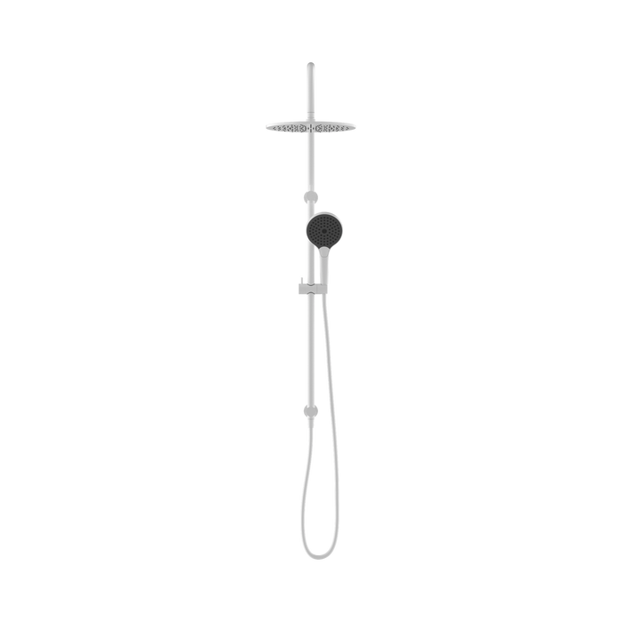 Nero NR221905HMW Mecca Twin Shower With Air Shower II Matte White image 2 | SKU: NR221905HMW