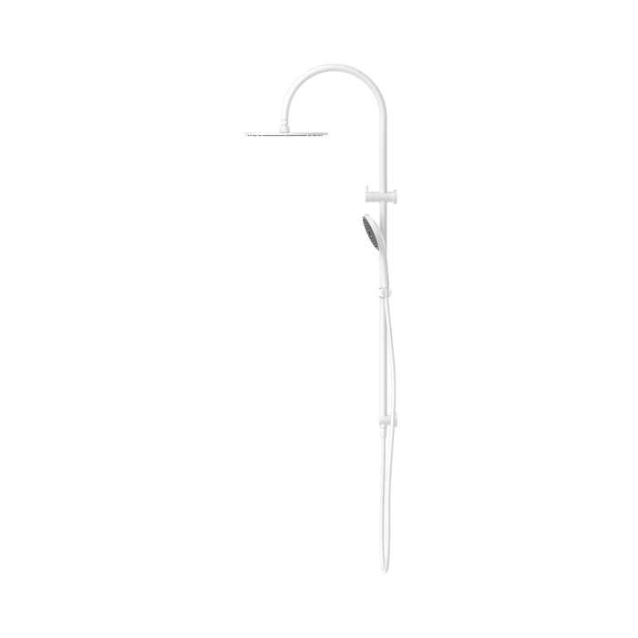 Nero NR221905HMW Mecca Twin Shower With Air Shower II Matte White image 3 | SKU: NR221905HMW