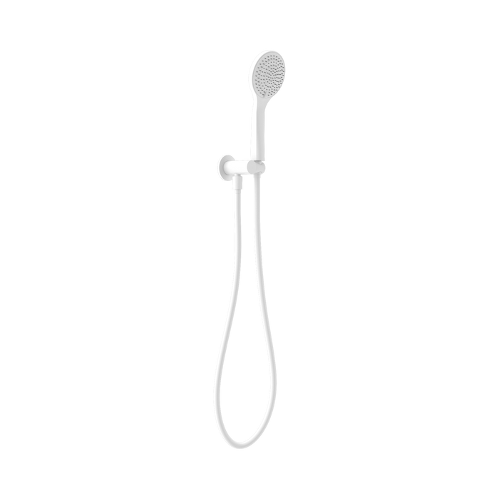 Nero Mecca Shower On Bracket With Air Shower - Matte White