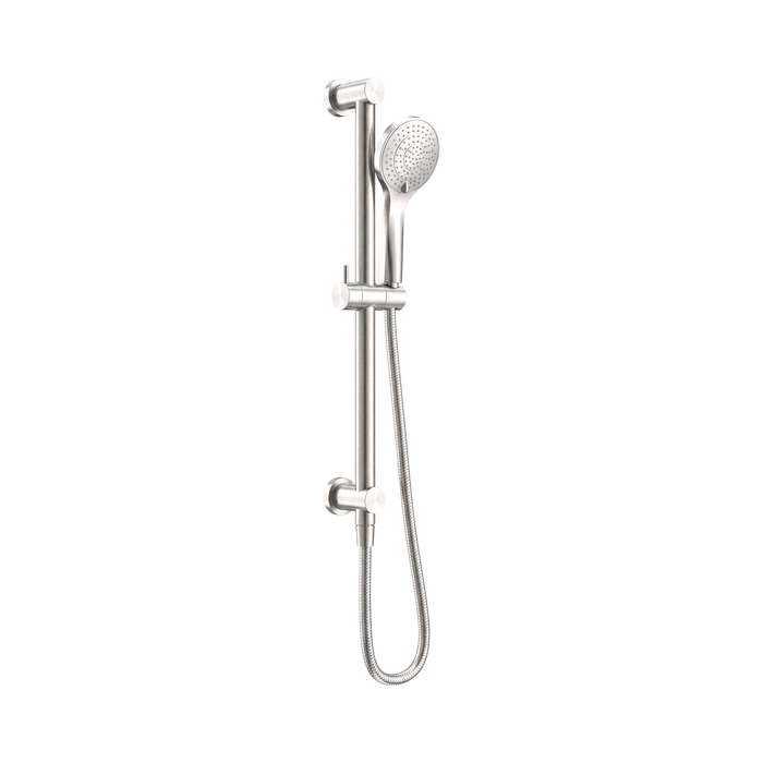 Nero Mecca Shower Rail With Air Shower - Brushed Nickel