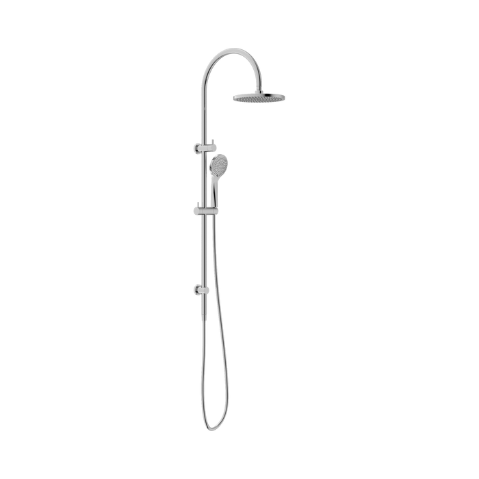 Nero Mecca Twin Shower With Air Shower - Chrome