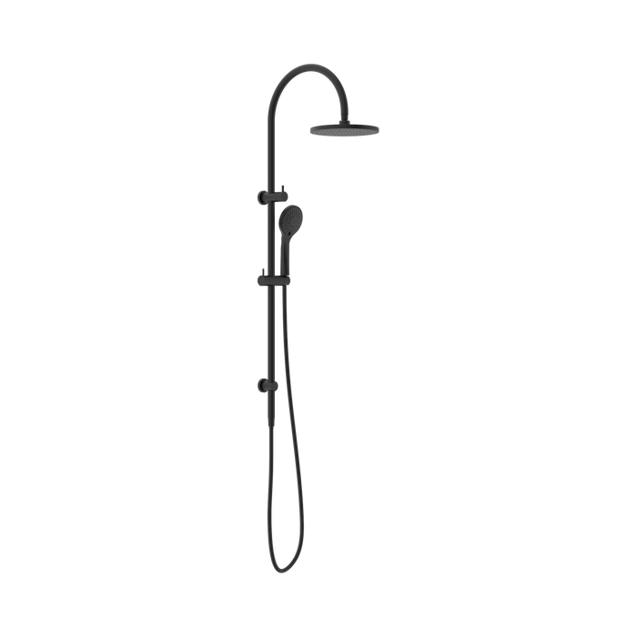 Nero Mecca Twin Shower With Air Shower - Matte Black