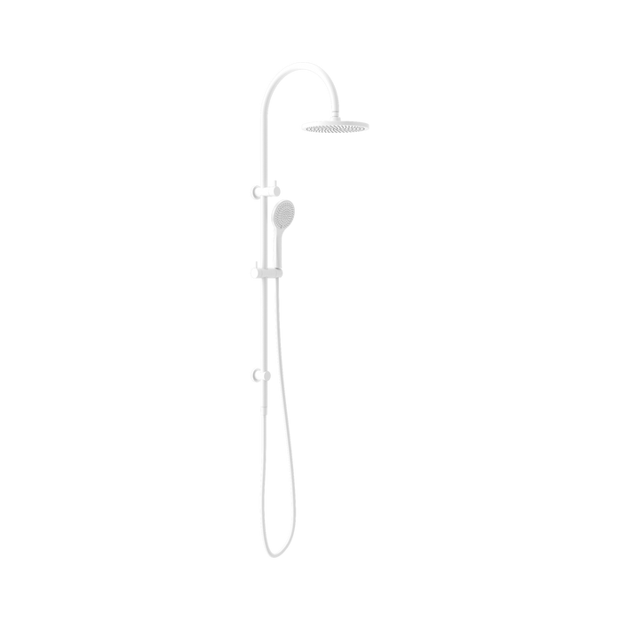 Nero Mecca Twin Shower With Air Shower - Matte White