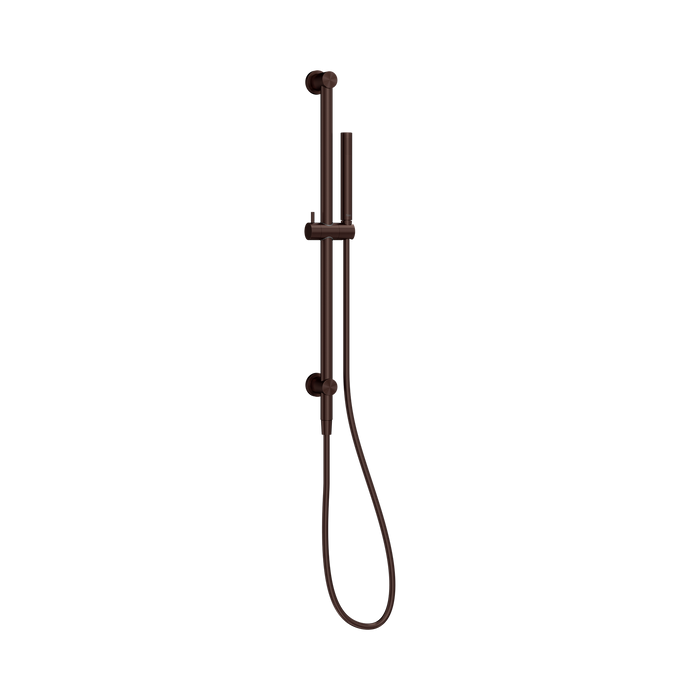 Nero Mecca Shower Rail With Slim Hand Shower - Rome Bronze