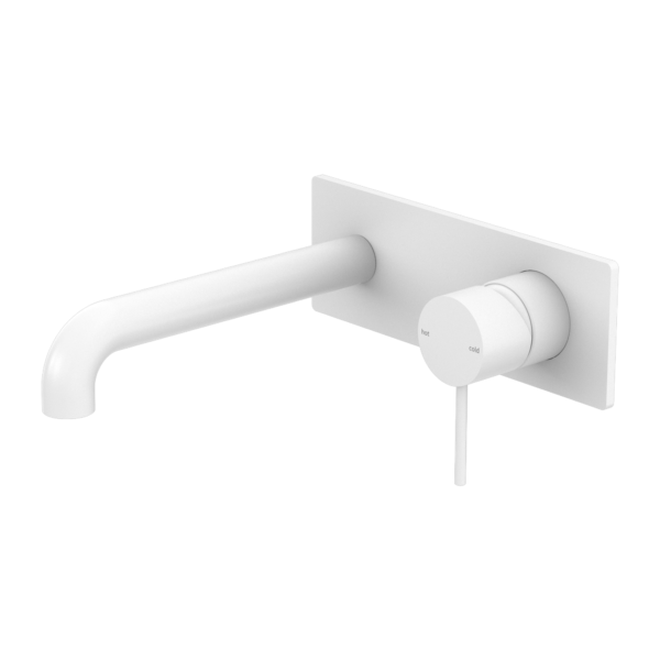 Nero Mecca Wall Basin/Bath Mixer 160mm