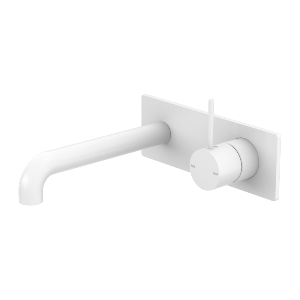 Nero Mecca Wall Basin/Bath Mixer Handle Up 260mm