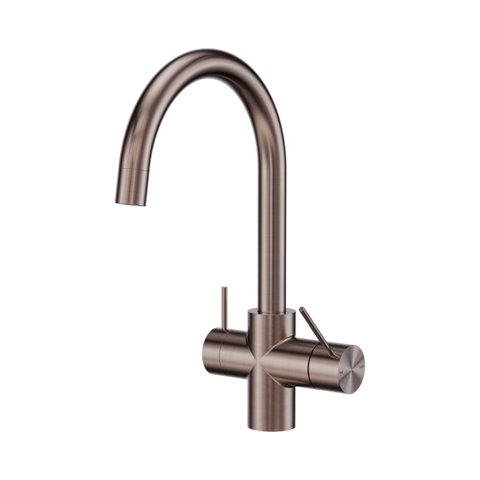 Nero Mecca 3 Way Filtered Mixer Tap - Brushed Bronze