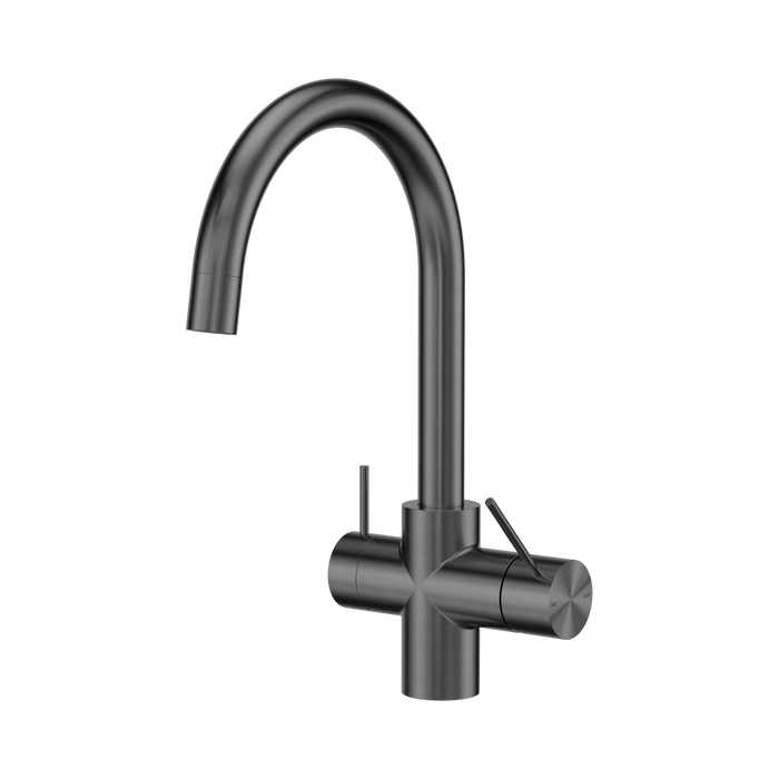 Nero Mecca 3 Way Filtered Mixer Tap - Gun Metal