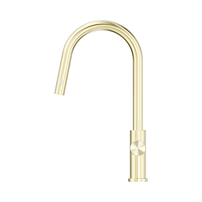 Nero NR221908BG Mecca Pull Out Sink Mixer With Vegie Spray Function Brushed Gold image 3 | SKU: NR221908BG
