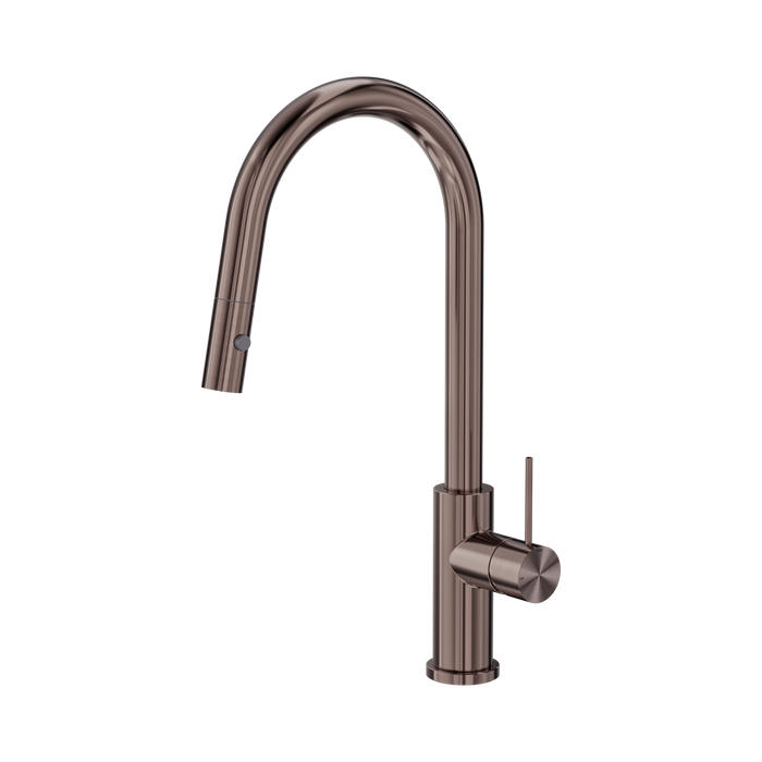 Nero Mecca Pull Out Sink Mixer With Vegie Spray Function - Brushed Bronze
