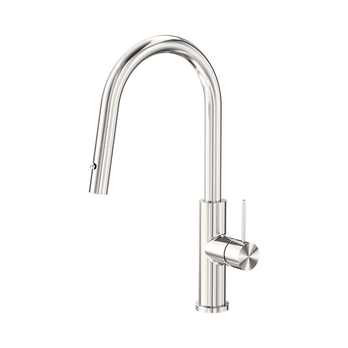 Nero Mecca Smart Sensor Pull Out Kitchen Mixer - Brushed Nickel