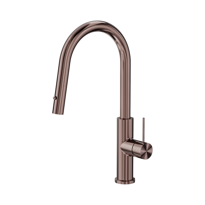 Nero Mecca Smart Sensor Pull Out Kitchen Mixer - Brushed Bronze