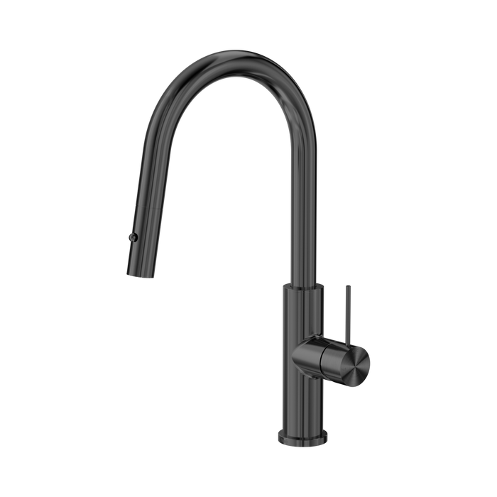 Nero Mecca Smart Sensor Pull Out Kitchen Mixer - Gun Metal