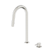Nero Mecca Hob Mounted Pull Out Sink Mixer - Brushed Nickel