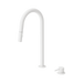 Nero Mecca Hob Mounted Pull Out Sink Mixer - Matte White
