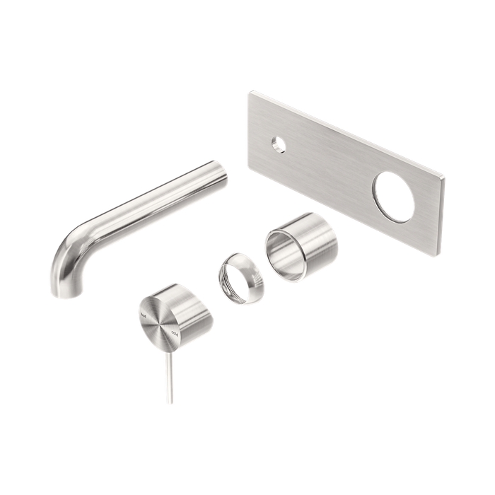 Nero Mecca Wall Basin/Bath Mixer 160mm Trim Kits Only - Brushed Nickel