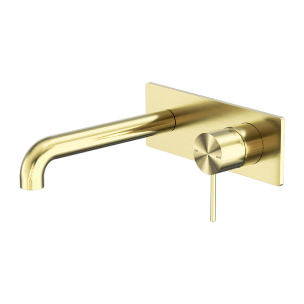 Nero Mecca Wall Basin/Bath Mixer 185mm