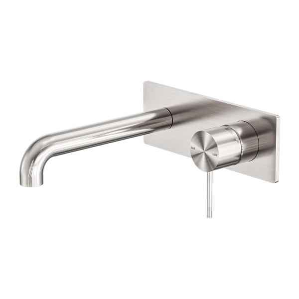 Nero Mecca Wall Basin/Bath Mixer 185mm