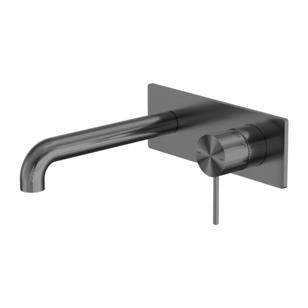 Nero Mecca Wall Basin/Bath Mixer 160mm