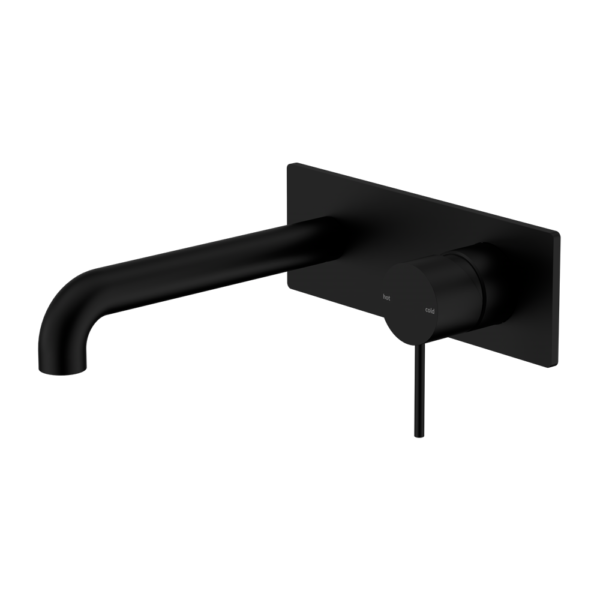 Nero Mecca Wall Basin/Bath Mixer 120mm